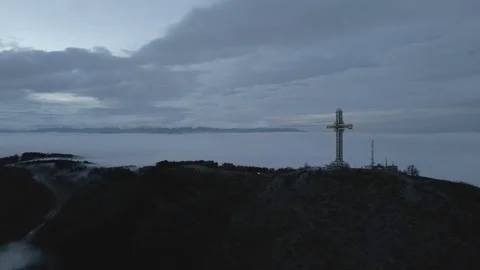 The Millennium Cross Stock Footage 145390404