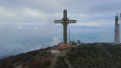 The Millennium Cross Stock Footage 145400618