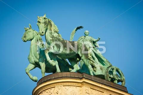 Millennium memorial detail Stock Photos