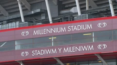 Millennium Stadium Stock Footage 8953257