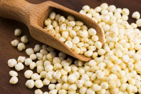 Millet popping Stock Photos