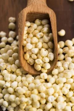 Millet popping Stock Photos