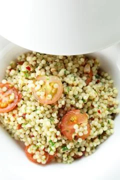 Millet in the white dish Stock Photos