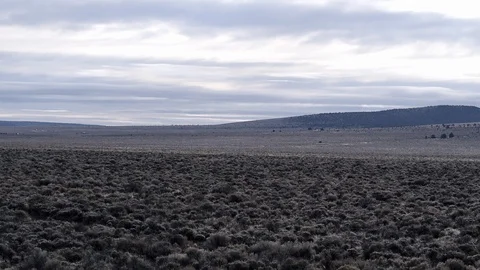 Millican Low Altitude Flight Above Desert Stock Footage 88290267