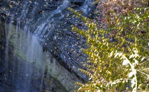 Millikin Falls, Quarry Trails Metro Park, Columbus, Ohio Stock Photos