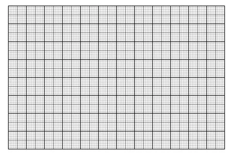Millimeter graph paper vector. Precise square grid for technical sketches a.. Illustrazione stock