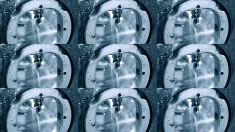 Milling abutment close-up. Stock Footage 99991105