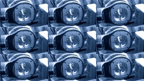 Milling abutment close-up. Stock Footage 100454712