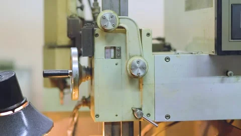 Milling and lathe machines in a workshop in a factory. Stock Footage 265098575