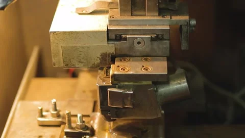 Milling and lathe machines in a workshop in a factory. Stock Footage 265098610