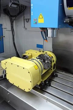 Milling Center Machine Computer Numerical Control Machining and Milling Ce... Stock Photos