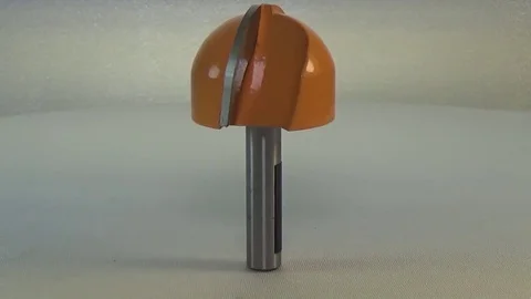 Milling cutter and router bit. Big cove box bit. Stock Footage
