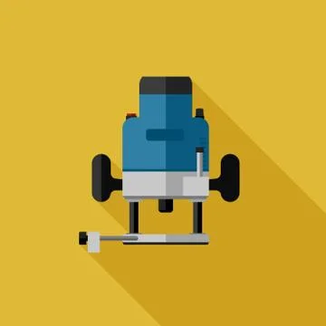 Milling cutter flat icon Stock Illustration