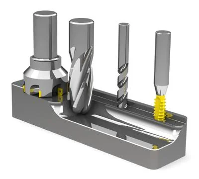The milling cutters Stock Illustration