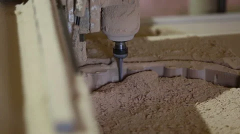 Milling cutting machine makes in wood Stock Footage 61395016