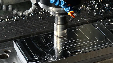 Milling machine in action Видео 33578145