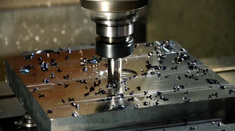 Milling machine in action 스톡 동영상 33579350