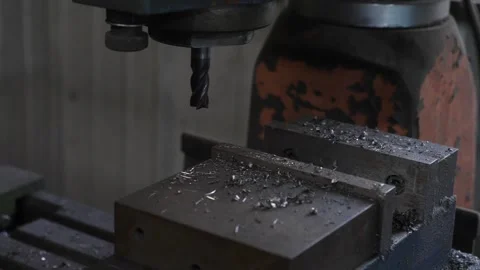 Milling machine in action Stock Footage 311944216