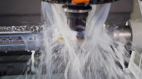 Milling machine in action. Machine Operation. Video stock 74774099
