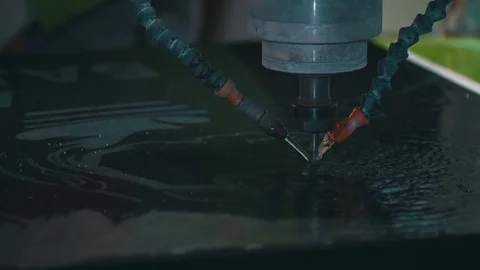 Milling machine close up Stock Footage 76000335