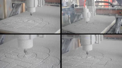 Milling machine close-up Stock Footage 82377728