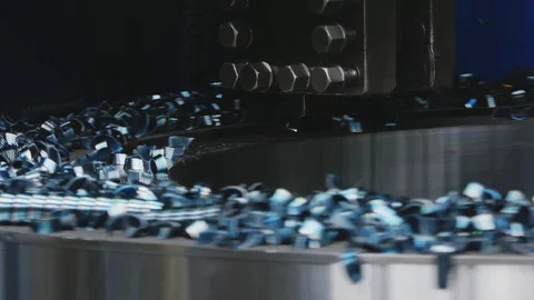 Milling machine cutting the sample part. Turning lathe in action.Facing opera Stock-Footage 114624395