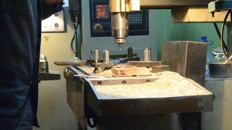 Milling machine Stock Footage 23226412