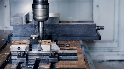The milling machine Stock Footage 91074398