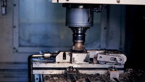 The milling machine Stock Footage 91074399