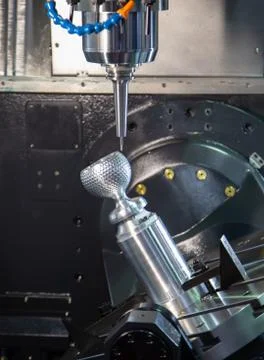Milling machine machining cup Stock Photos
