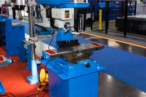 Milling machine for machining process ; Foto stock