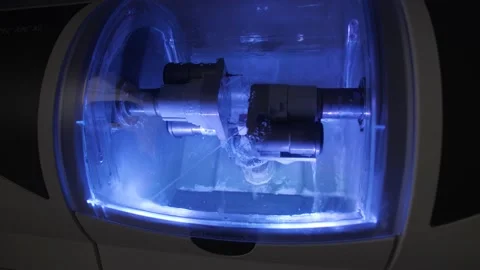 The milling machine makes the shape of a... | Stock Video | Pond5