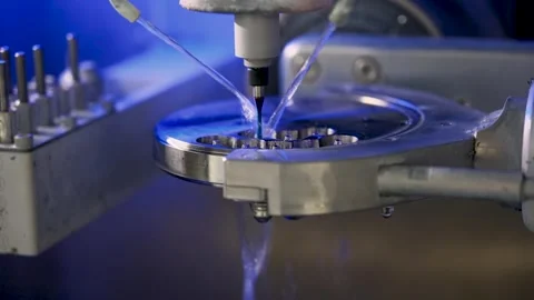 Milling machine for making veneers and crowns Stock Footage 311513715