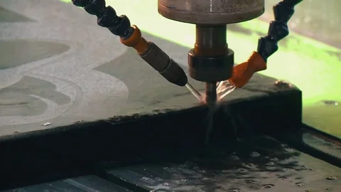 Milling machine. Stone cutting 動画素材 76000099