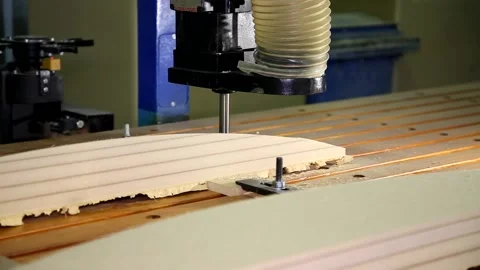 Milling machine on a tree, work of a  cutter on a tree Stock Footage 100585284