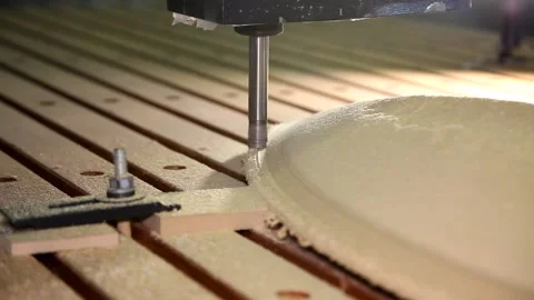 Milling machine on a tree, work of a  cutter on a tree Stock Footage 100585287