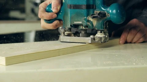 Milling machine for wood Stock Footage 103919739