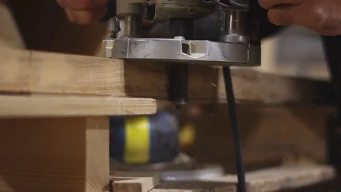 Milling machine for wood Stock Footage 106227059