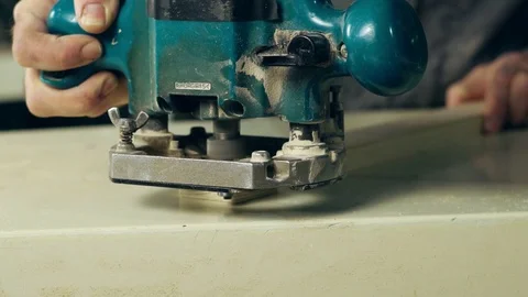 Milling machine for wood Vídeo Stock 111857141