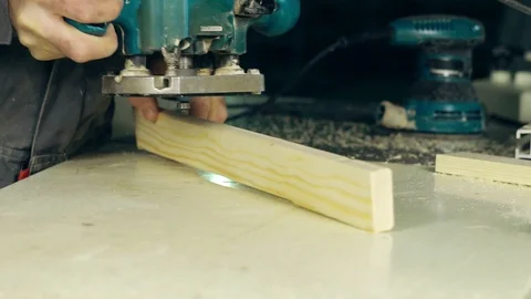 Milling machine for wood Stock Footage 112487537