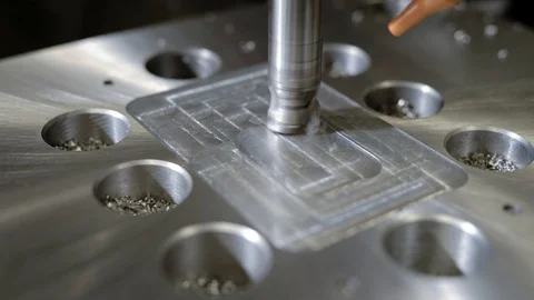 Milling machine at work Video stock 95020692