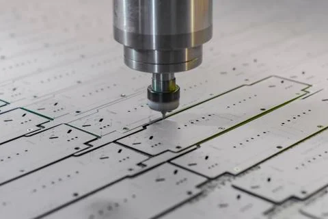 Milling machine in working condition. Stockfoto's