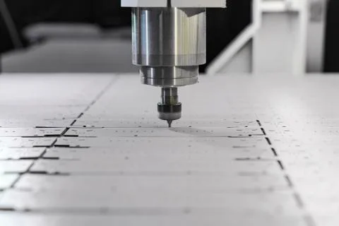 Milling machine in working condition. Foto stock