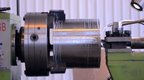 A milling machine working factory workshop makes some on steel particular Vidéo 57688212