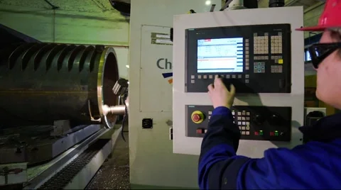 Milling machine in the workshop Stock-Footage 46931671