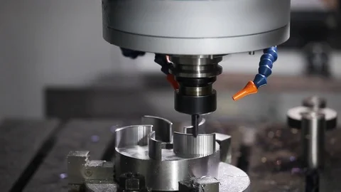 Milling machining center Stock Footage 76878121