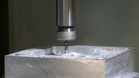 Milling machining center Stock Footage 77580977