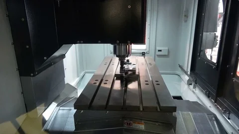 Milling machining center Stock Footage 77581055