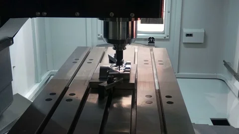 Milling machining center Stock Footage 77581146