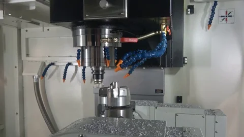 Milling machining center Stock Footage 77581436